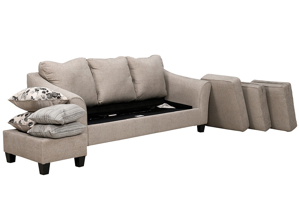 Ashley Abney Driftwood Queen Sofa Chaise Sleeper 4970168